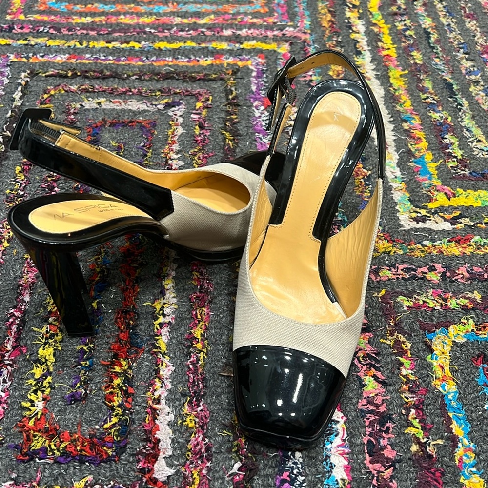 Via Spiga size 8, black and tan